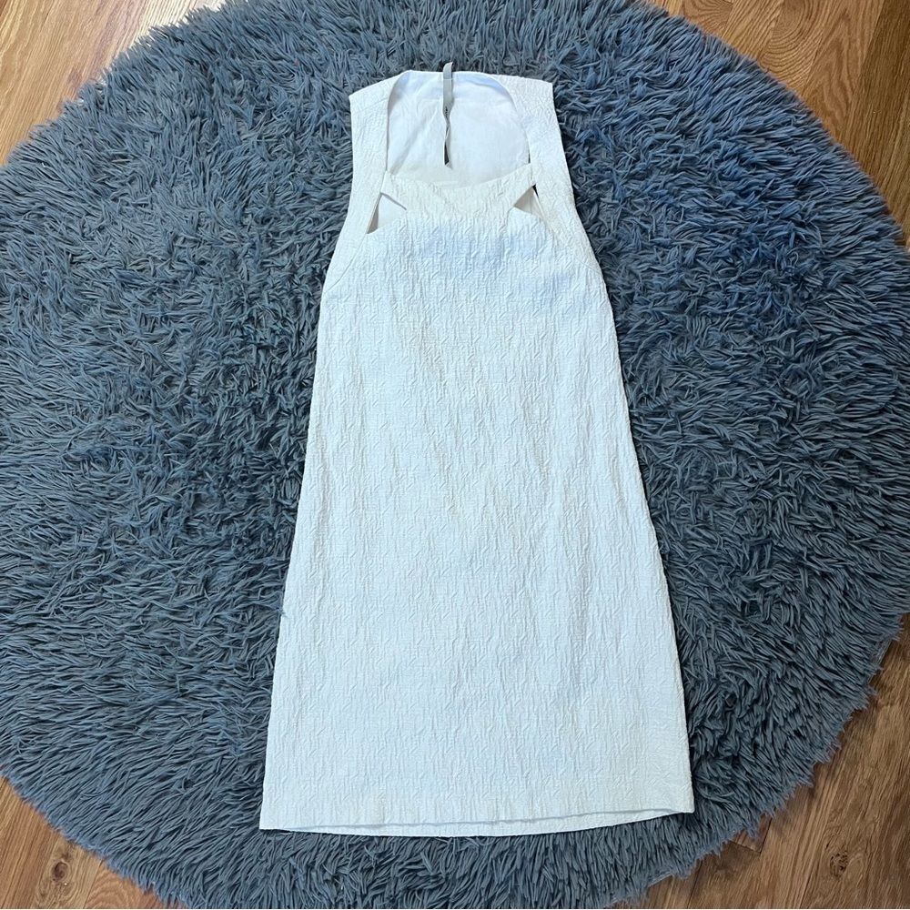 Cop Copine White Cut out Textured Mini Dress Size S